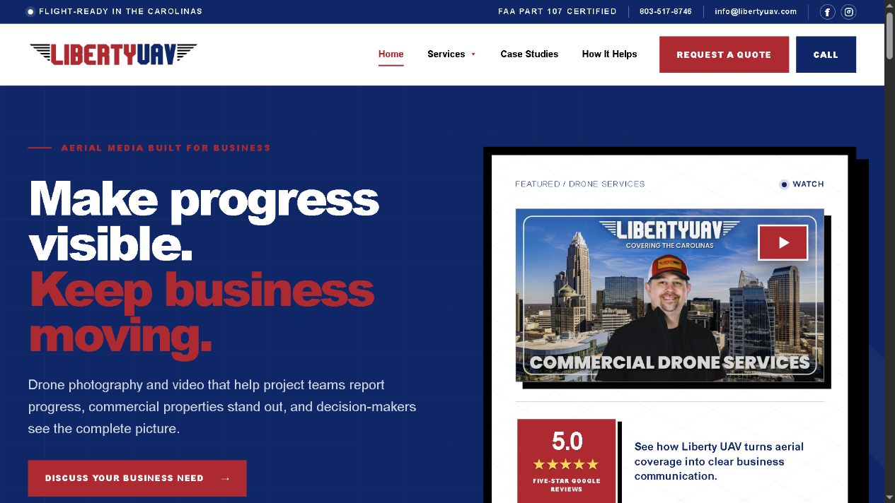 Liberty UAV homepage