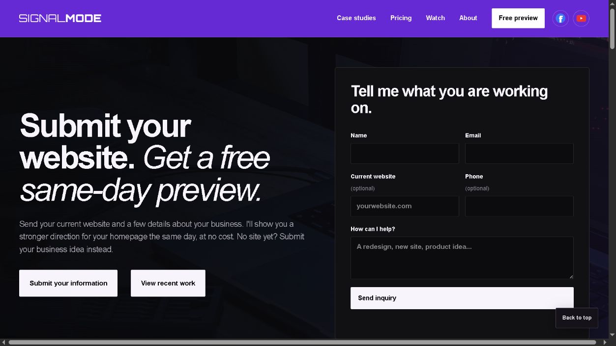 Signal Mode Media homepage